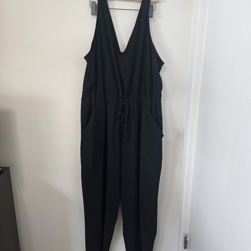 Athleta Avenue Jumpsuit, 2X, Black